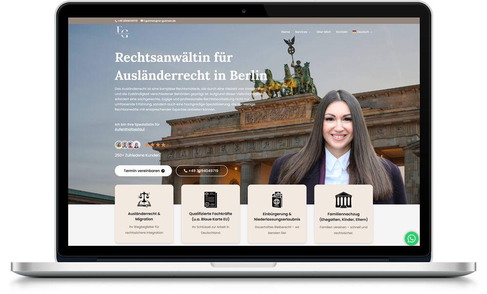 Сайт Адвокат Florina Gutman (Берлин)